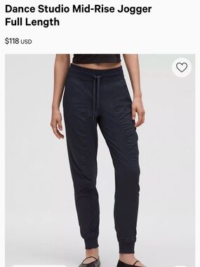 lululemon athletica Dance Studio Mid-Rise Jogger - Black